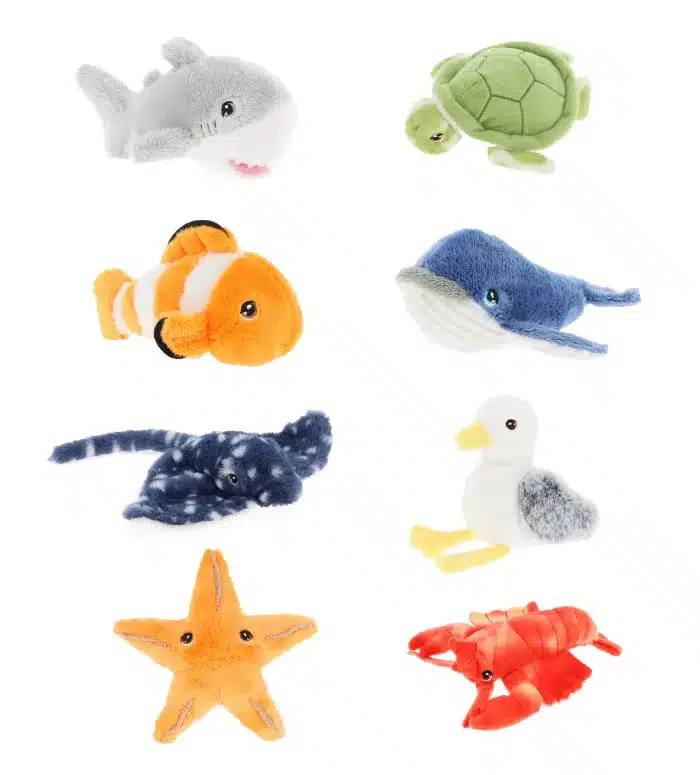 14cm Keeleco Collectable Sealife 8 Asstd