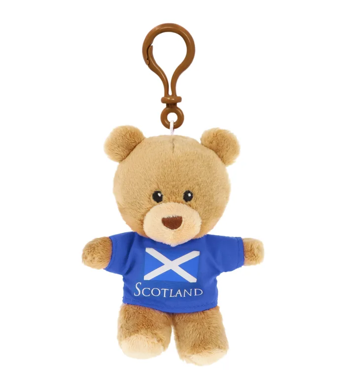 10cm Keeleco Scotland Bear Keyclip