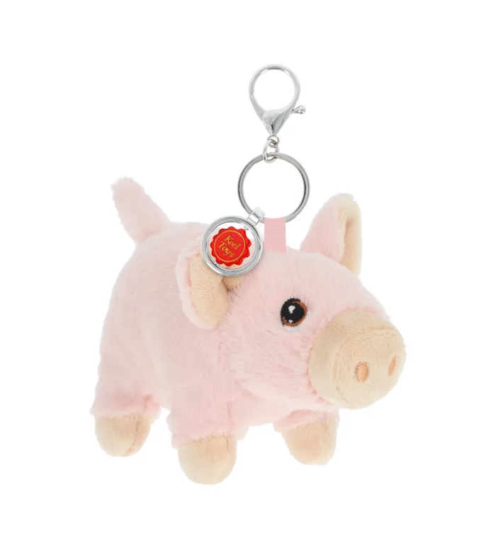 12cm Keeleco Farm Bag Charm Pig