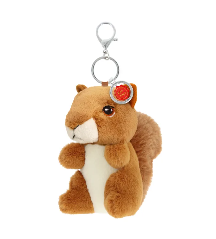 12cm Keeleco British Wildlife Bag Charm Squirrel