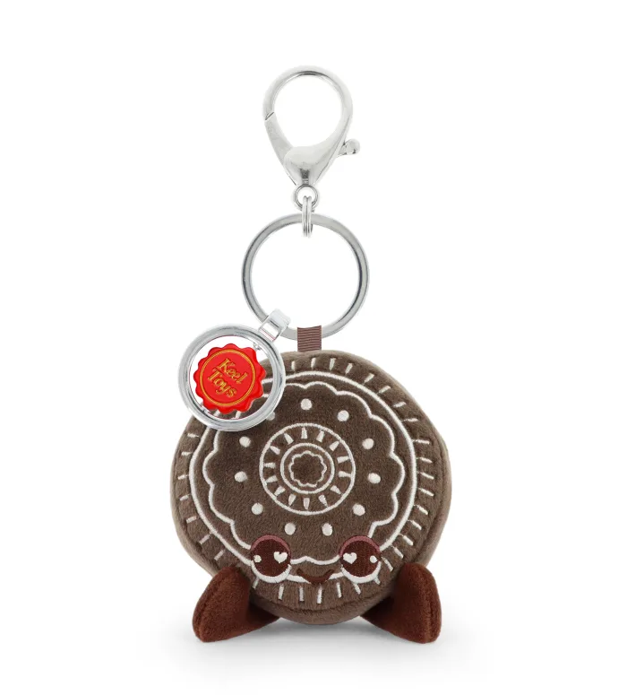 12cm Keeleco Bag Charm Chocolate Cookie