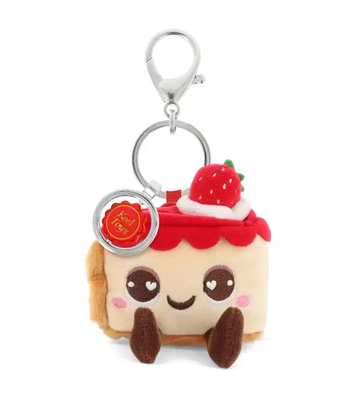 12cm Keeleco Bag Charm Strawberry Cake