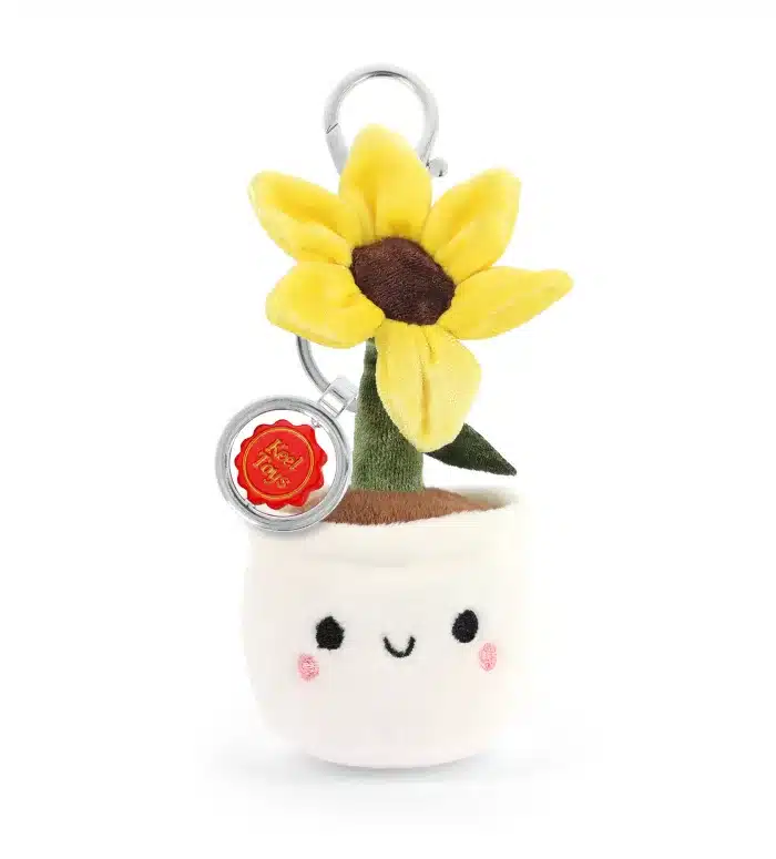 12cm Keeleco Bag Charm Sunflower