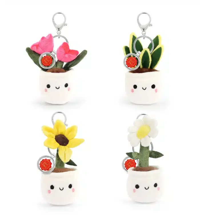 12cm Keeleco Bag Charm Flower & Plant