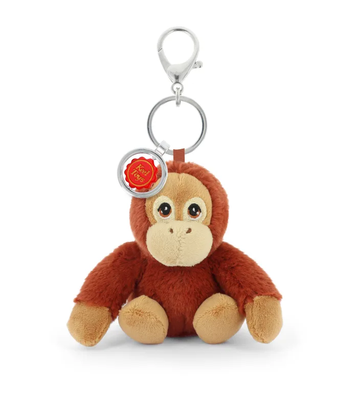12cm Keeleco Bag Charm Orangutan