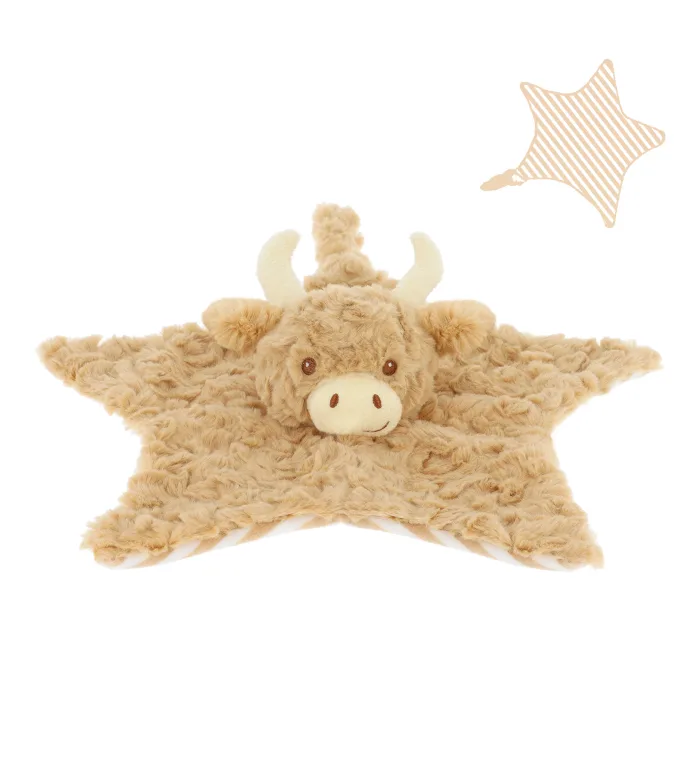 32cm Keeleco Baby Hamish Highland Cow Blanket