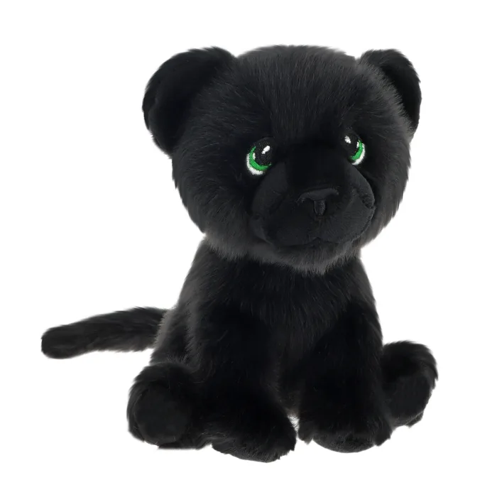 14cm Keeleco Sitting Black Cat