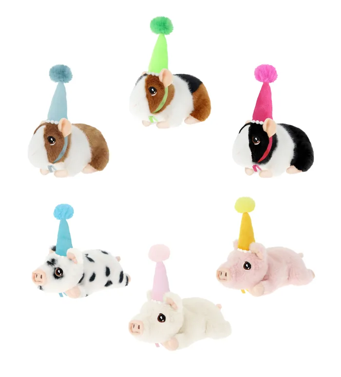 15cm Keeleco Party Pigs with Hats